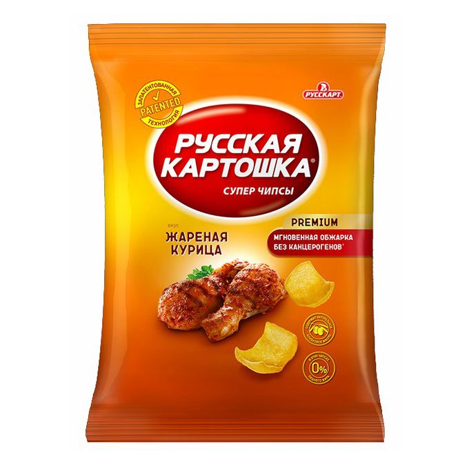 Чипсы Русская Картошка с куриным вкусом 80 г