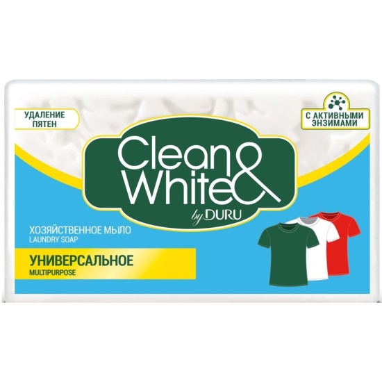 Универсальное хозяйственное мыло DURU Clean & White 120 грамм