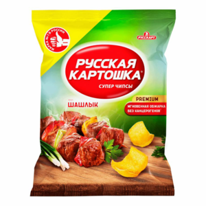 Чипсы Русская Картошка со вкусом шашлыка 105 г