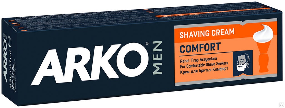 Крем для бритья ARKO Men Comfort с увлажняющим действием, 65 мл