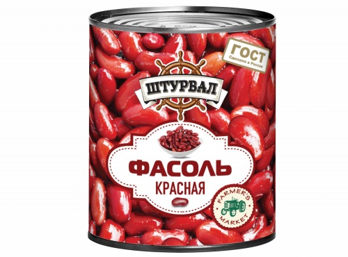 Красная фасоль Штурвал, 400 грамм