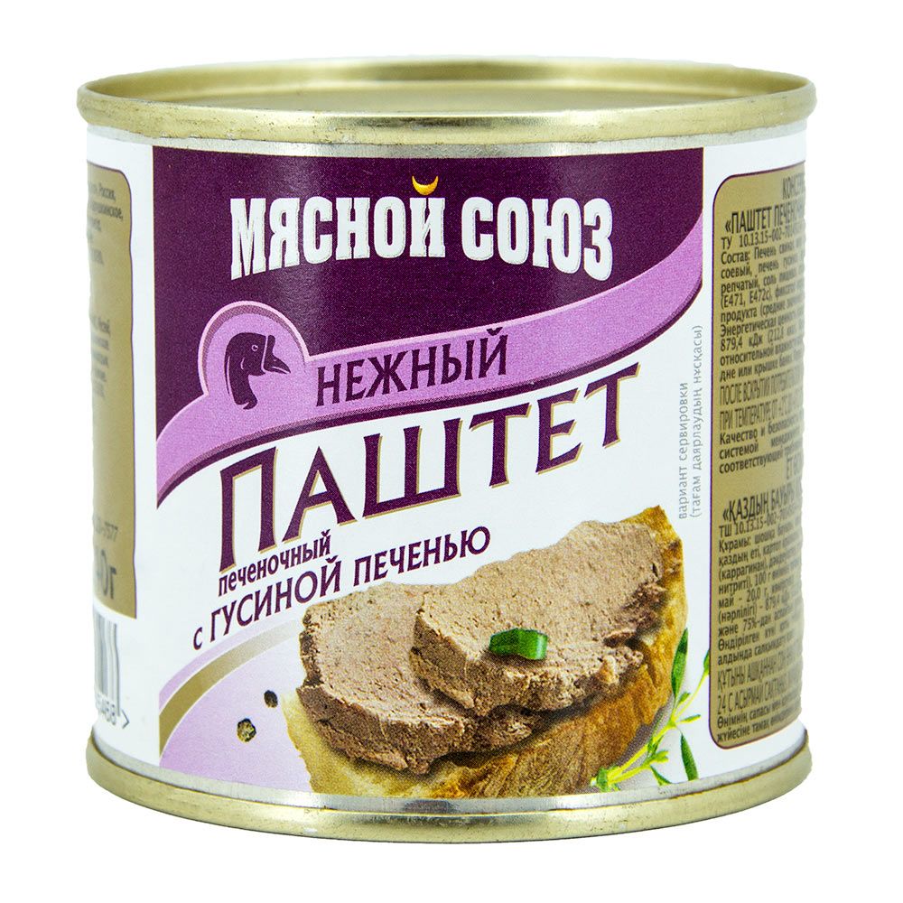 Паштет из гусиной печени нежный 240 г от Торговой марки Мясной союз