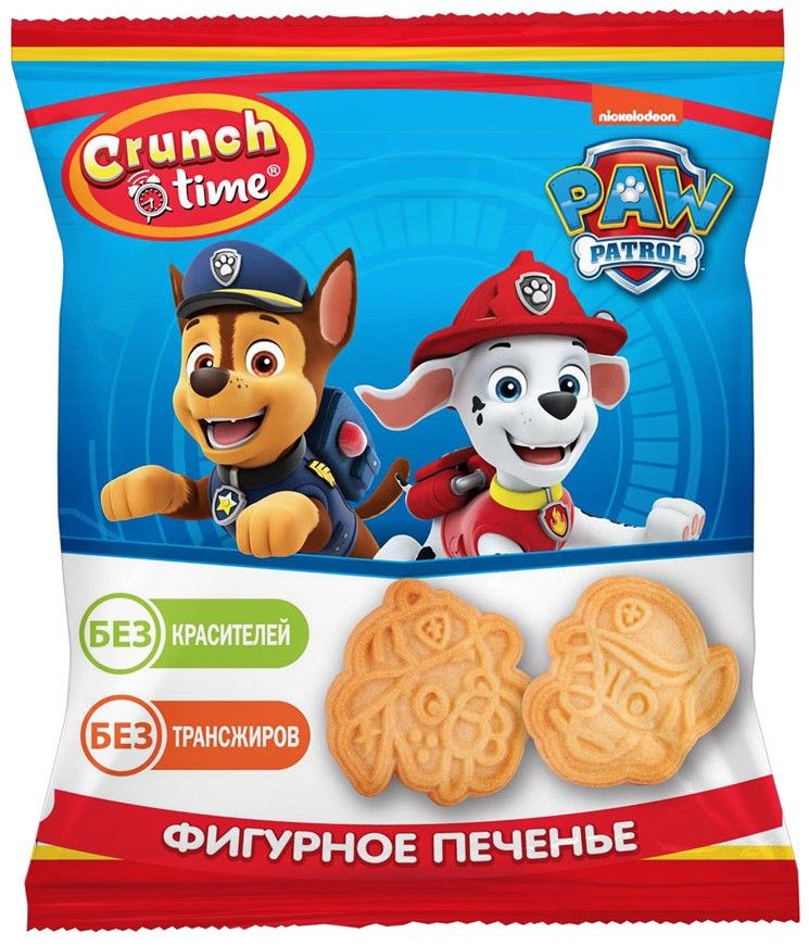 Фигурное печенье Crunch Time Paw Patrol в упаковке 20 грамм