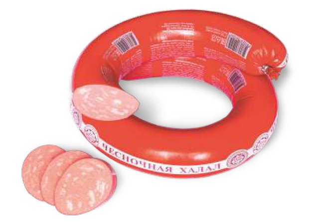 Колбаса Халал чесночная 600 грамм от ТМ ЕТ Байрам