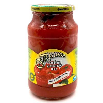 Очищенные томаты в томатном соке 950 мл