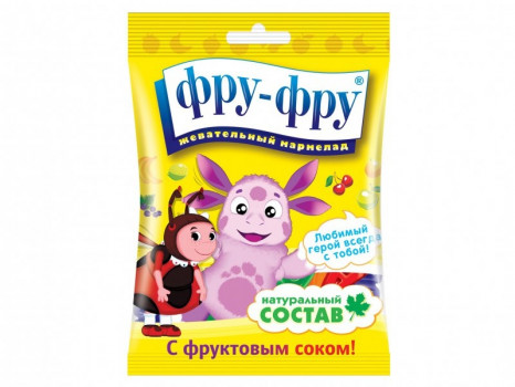 Жевательный мармелад ФРУ ФРУ Лунтик, 30 г, упаковка 24 штуки