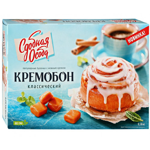 Торт Кремобон классический с карамелью и корицей, 380 грамм