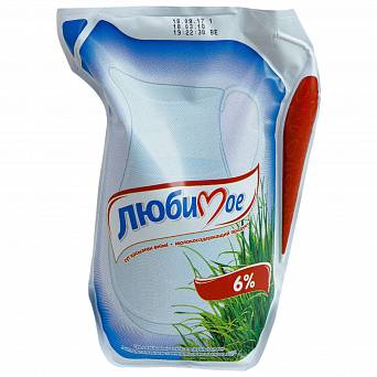 Молоко Любимое 6% 930 мл Тetra Pak