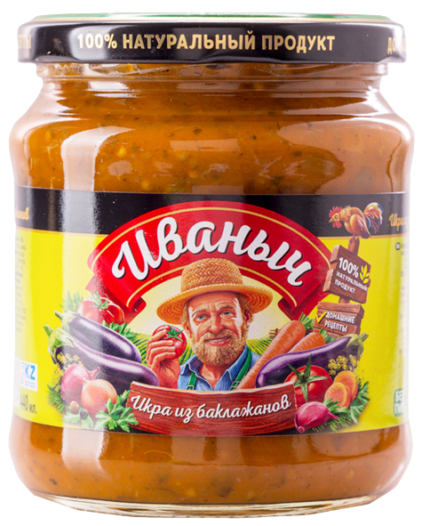 Икра из баклажанов Иваныч домашняя 440 г натуральный продукт