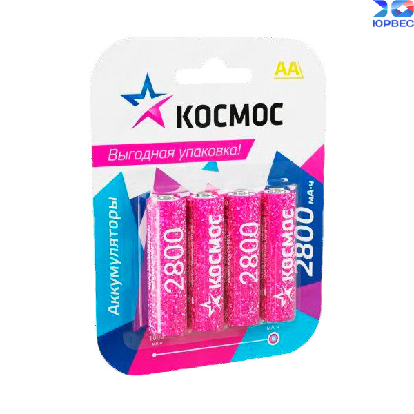 Аккумулятор КОСМОС R6 2800mAh Ni MH в блистере