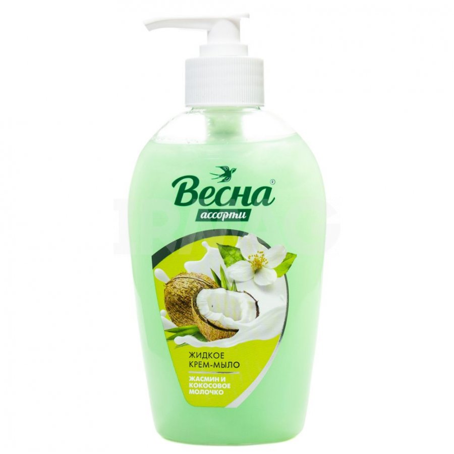 жидкое крем мыло весна ассорти с жасмином и кокосовым молочком 280 г