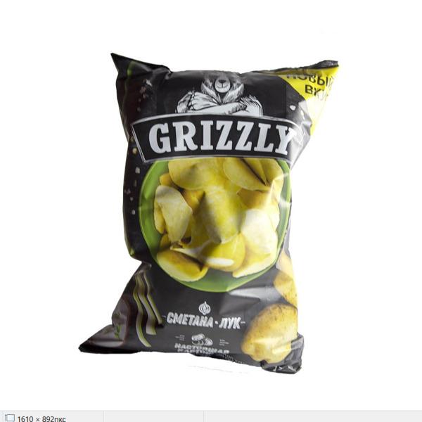 Чипсы Grizzly со вкусом сметаны и лука 55 г