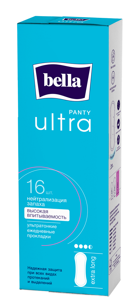 Ежедневные прокладки Panty Ultra Extra Long, 16 штук