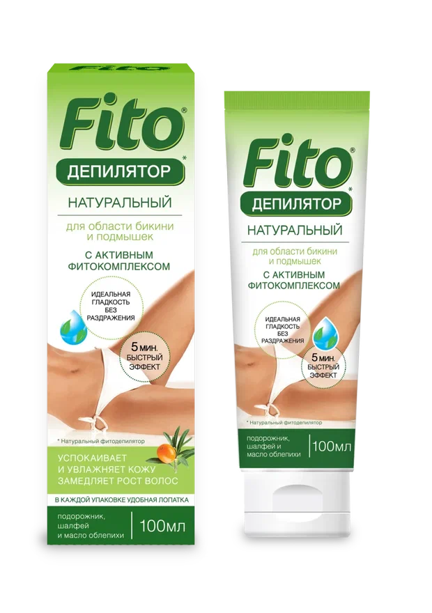 Крем для депиляции Fito дляSensitive области бикини и подмышек 100 мл