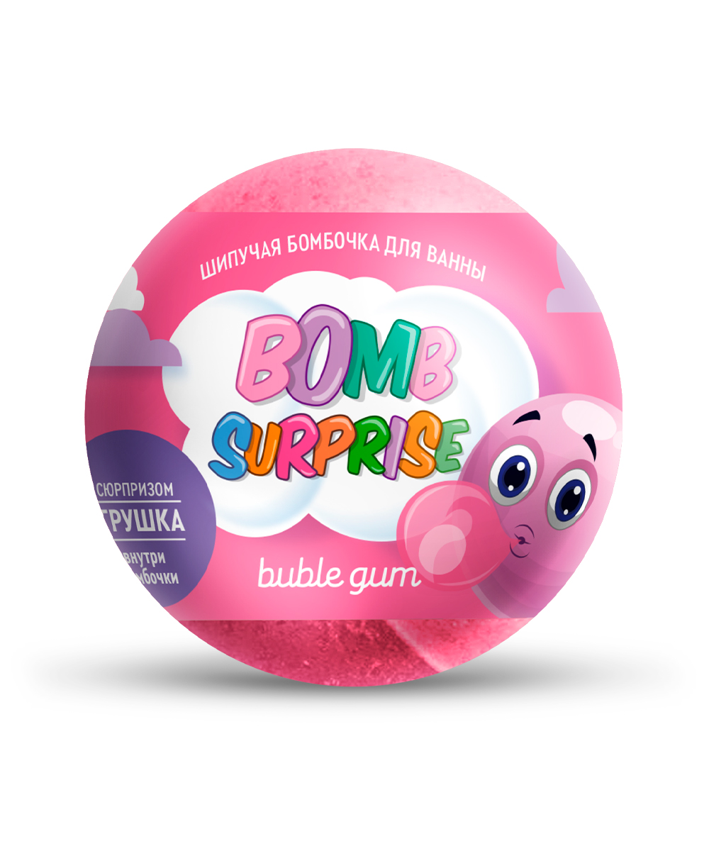 Шар для ванны с игрушкой Bomb Surprise Bubble Gum 115 г