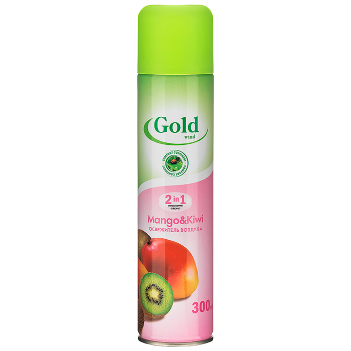 освежитель воздуха gold wind mango & kiwi 300мл