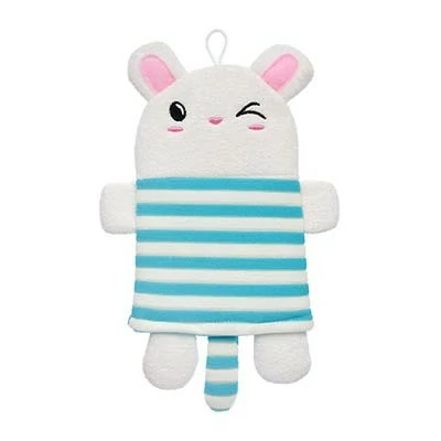 Мочалка для нежной чувствительной кожи Зайчик в матроске 27x17,5 см