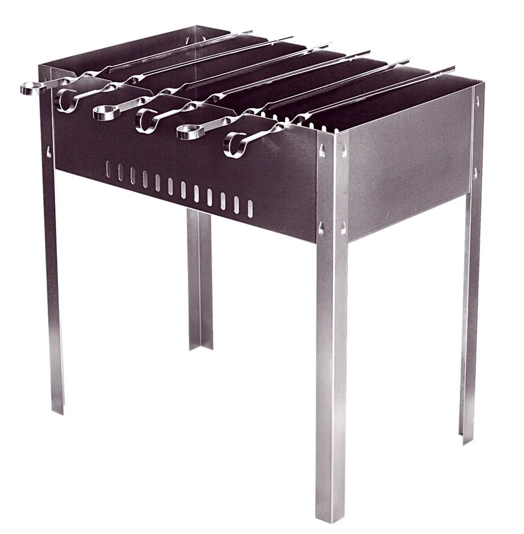 Мангал с шестью шампурами Мой Пикничок