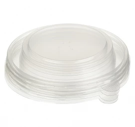 Крышка для контейнера 135 мм прозрачная купольная PET 200 штук
