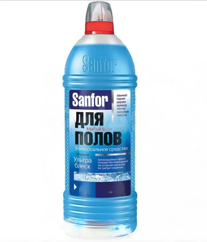 Средство для полов sanfor ультра блеск водопад 1000 мл