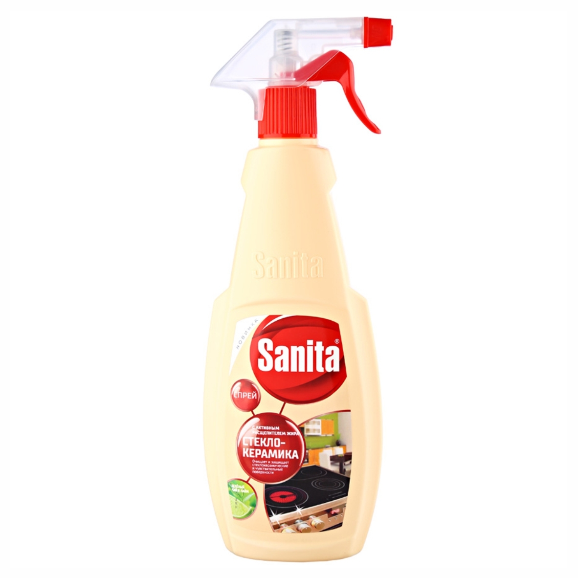 Спрей для удаления жира Sanita с ароматом чая и лайма 500 мл