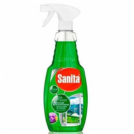 Средство для стекол sanita скандинавская весна 500 мл зеленое