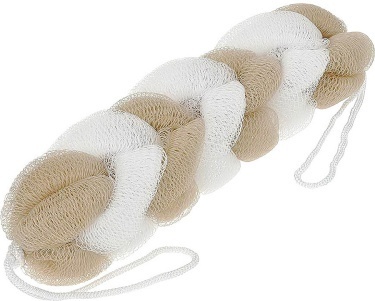 Мочалка косичка HotPot серая 40 г 26х5х5 см