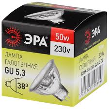 Галогенная лампа ЭРА JCDR 50 230 GU 5.3 38 200 Вт