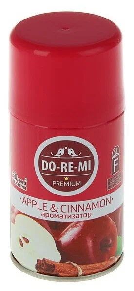 Освежитель воздуха До ре ми Премиум 250 мл Яблоко и корица сменный блок