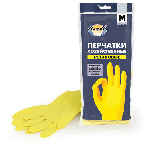 перчатки резиновые AVIORA размер m 120