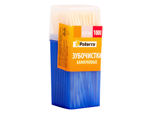 зубочистки в банке 100 штук упаковка 12 шт.