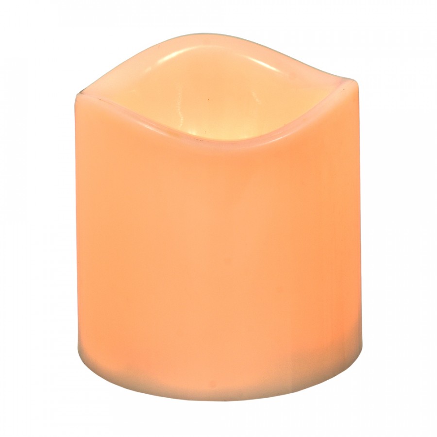 Цилиндрическая светодиодная свеча Классика, 7x5x7.5 см, без батареек