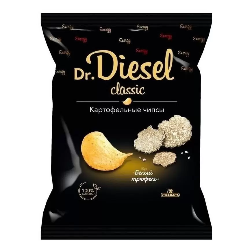 Чипсы  dr. diesel  120г  20п  со вкусом белый трюфель