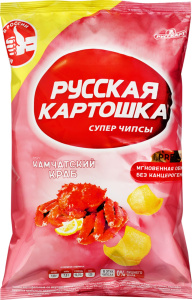 Чипсы русская картошка камчатский краб, 200 грамм, 6 штук