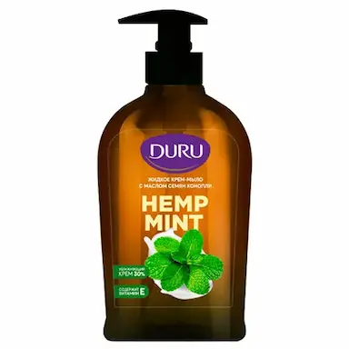 Жидкое крем мыло duru hemp mint с маслом семян конопли