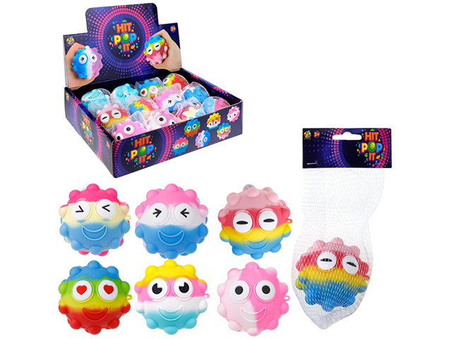 Антистресс игрушка 1toy pop it смайлик