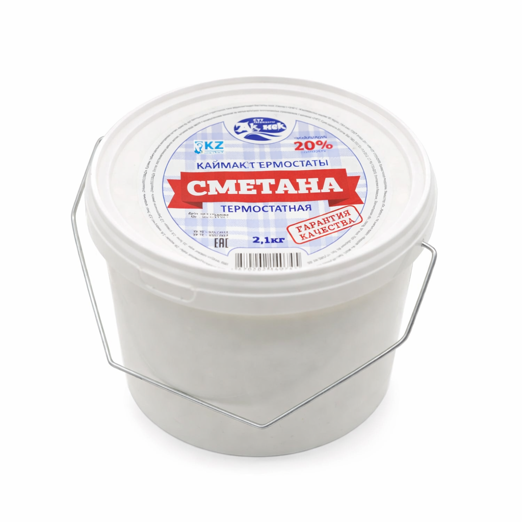 Сметана Каймак 20% Ак Нек жирности 2.1 кг
