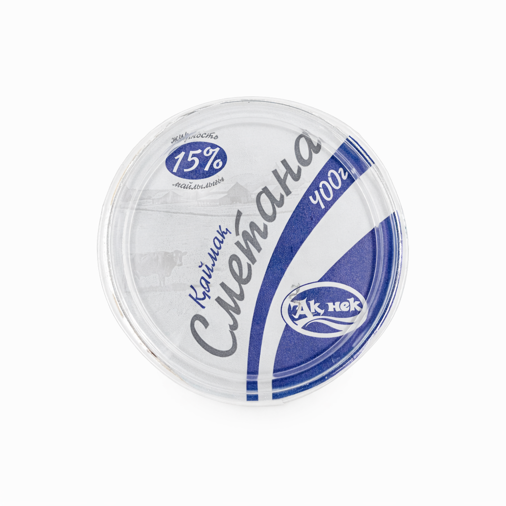 Сметана 15% Ак Нек 400 грамм