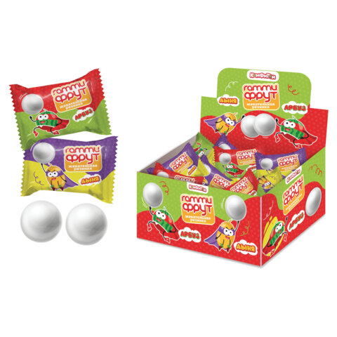 Жевательная резинка гамми фрут со вкусом арбуза и дыни 3 грамма