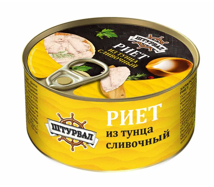 Штурвал риет из тунца сливочный ключ 115 гр 16