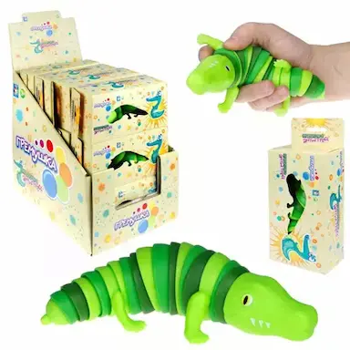Игрушка гремушка 1toy крокодил t23270