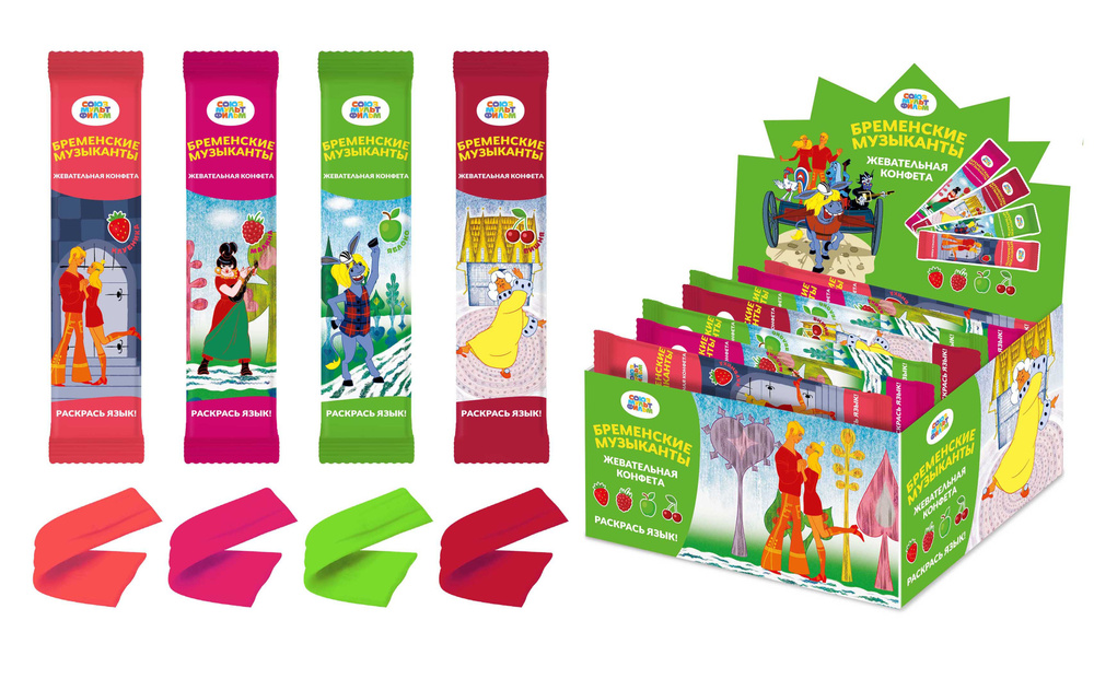 Жевательная конфета бременские музыканты 10 г