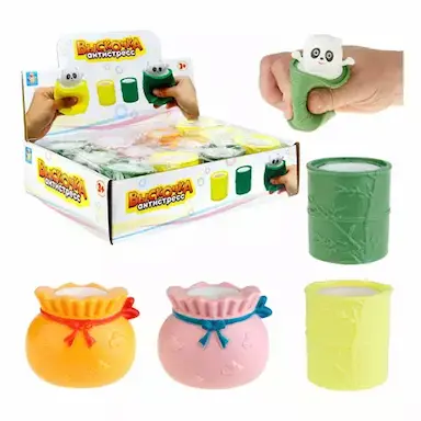 Игрушка антистресс 1toy жмяка выскочка панда