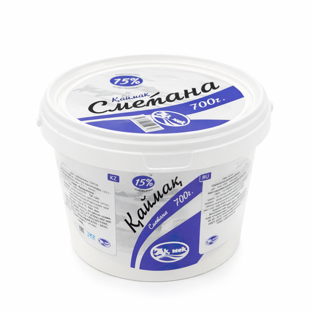 Сметана 20% Ак Нек 700 грамм в ведре