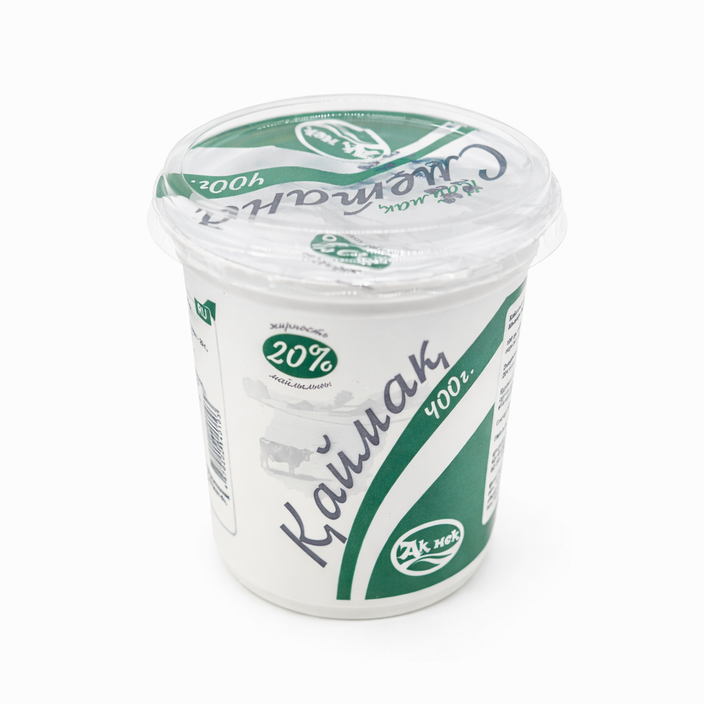 Сметана 20% жирности Ак Нек 0.4 литра