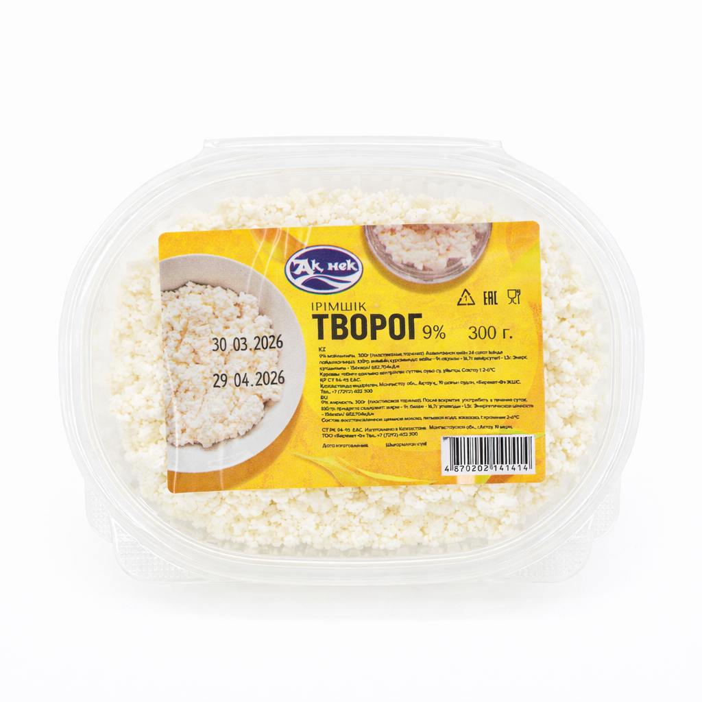 Творог 9% Ак Нек 300 гр