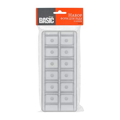 Набор форм для льда marmiton basic, пластиковые, 12 ячеек, 2 шт, 20 9 см