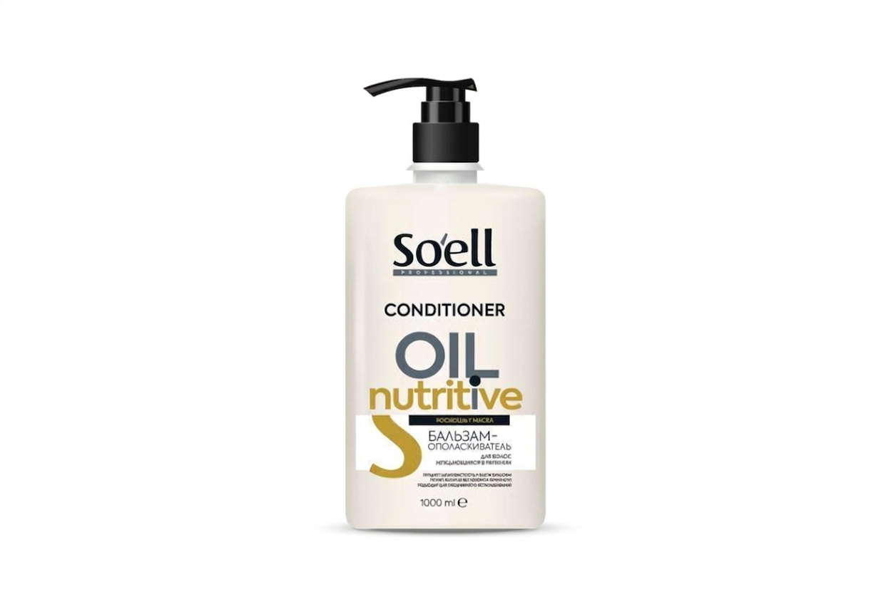 Бальзам ополаскиватель для волос soell oil nutritive питательный 1000 мл