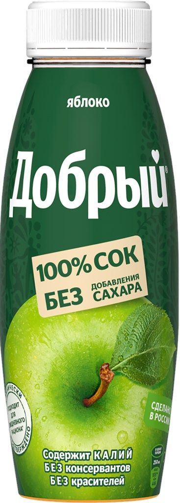 Сок  добрый  яблоко, 0,3 л.