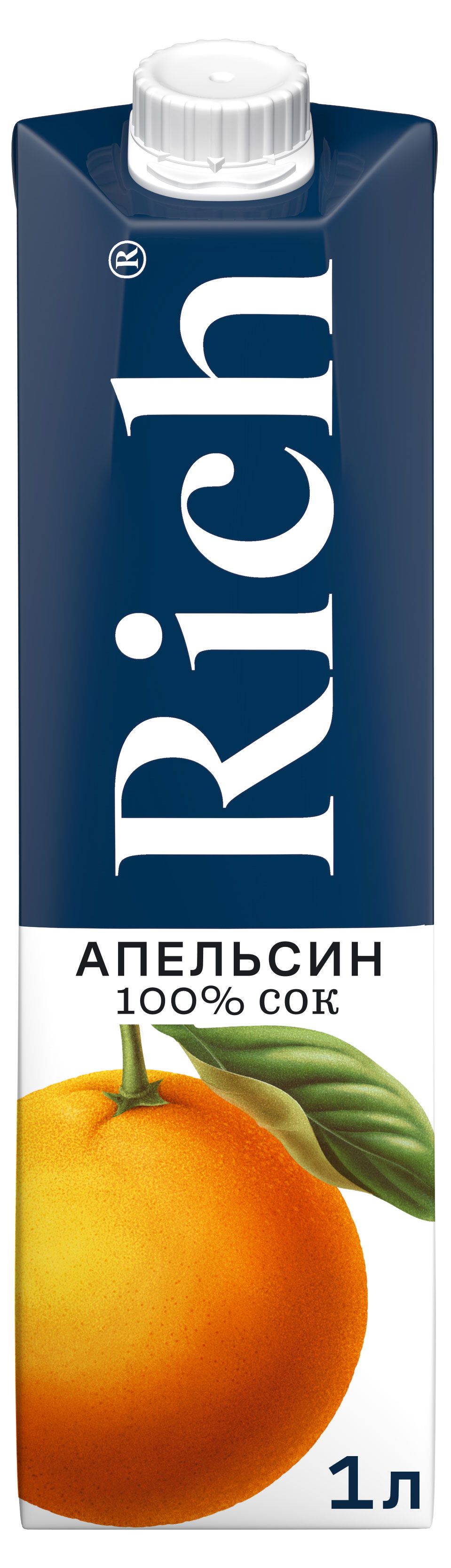 Сок  rich  апельсин, 1 л.